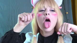 Vaniļas Nekopara braucieni liels gailis un gurķiem Vaniļas Nekopara braucieni liels gailis un gurķiem