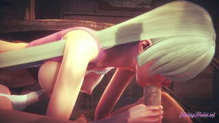 Нанацу ali Тайзай Hentai - Elizabeth je sranje i prodire unutra